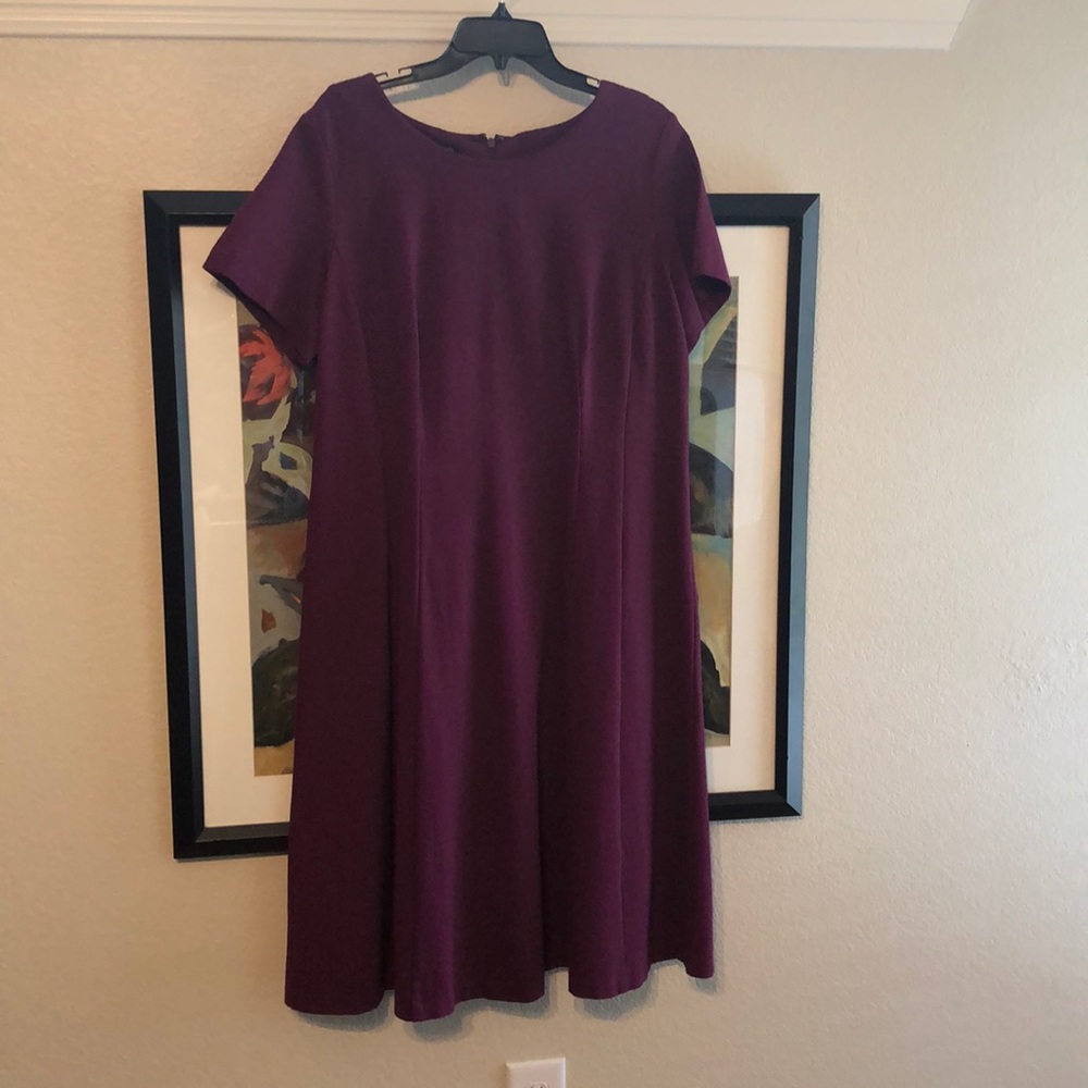 Talbots dress, purple/eggplant SZ 16
